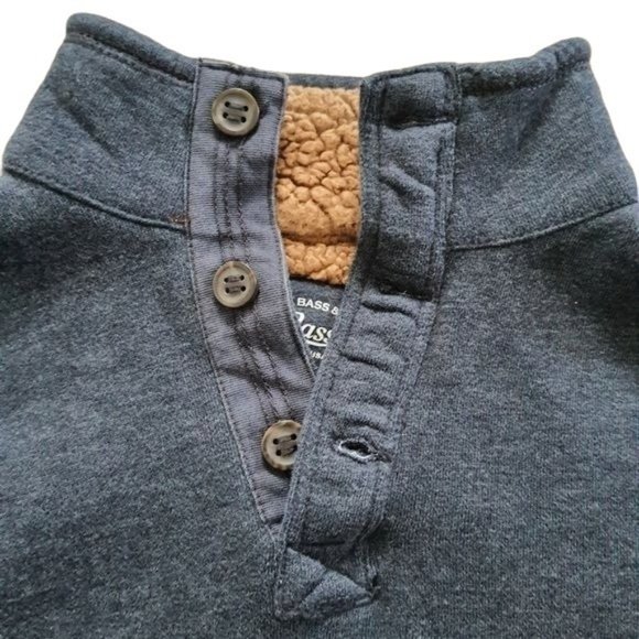 G.H Bass Men's Navy Blue Pullover Sweater - Picture 6 of 7